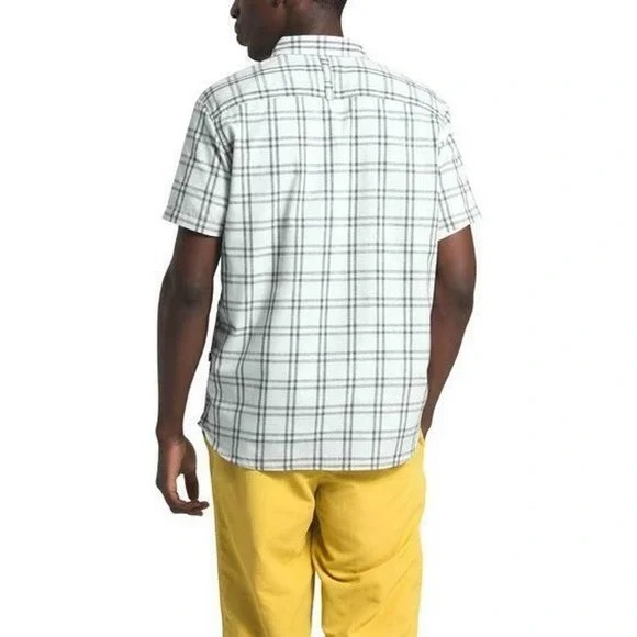 NWT The North Face Hammetts Shirt II Tin Grey Check Plaid Button Down Mens Large - Picture 2 of 12